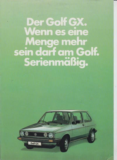 VW Golf GX für die Nostalgie