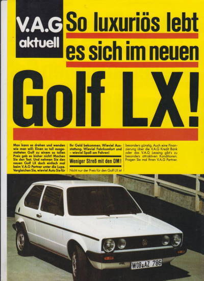 Luxuriös - VW Golf LX
