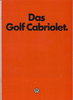 VW Golf Cabriolet Prospekt für die Sinne 1982