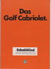 VW Golf 1 Cabrio Broschüre Juli 1980
