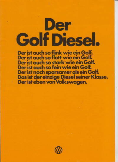 VW Golf 1 Diesel 1976