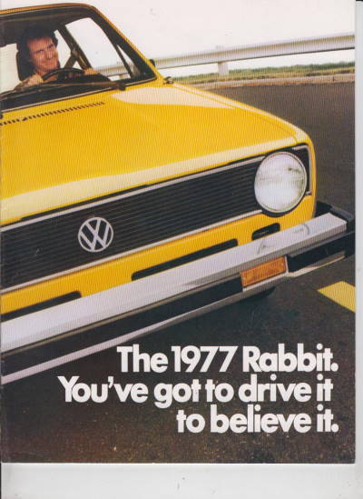 VW Golf 1 Rabbit Prospekt USA 1977
