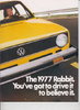 VW Golf 1 Rabbit Prospekt USA 1977
