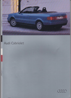 Audi Cabriolet 1994 alter Auto-Prospekt