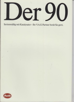 Audi 90  Auto-Prospekt 1988