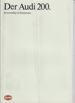 Audi 200 Autoprospekt 8/88