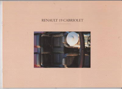 Renault 19 Cabriolet Prospekt 1992
