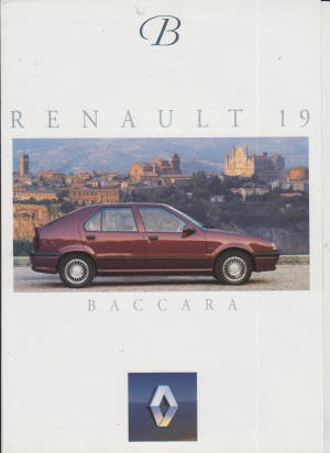 Renault 19 Baccara Prospekt 1993