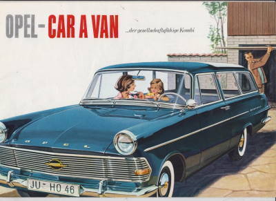 Opel Rekord Caravan alter Prospekt