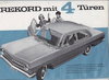 Opel  Rekord 4-Türer Autoprospekt 1963