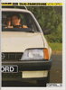 Opel Taxifahrzeuge Autoprospekt 1985