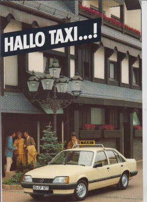 Opel Taxi 1 - 1983  Autoprospekt