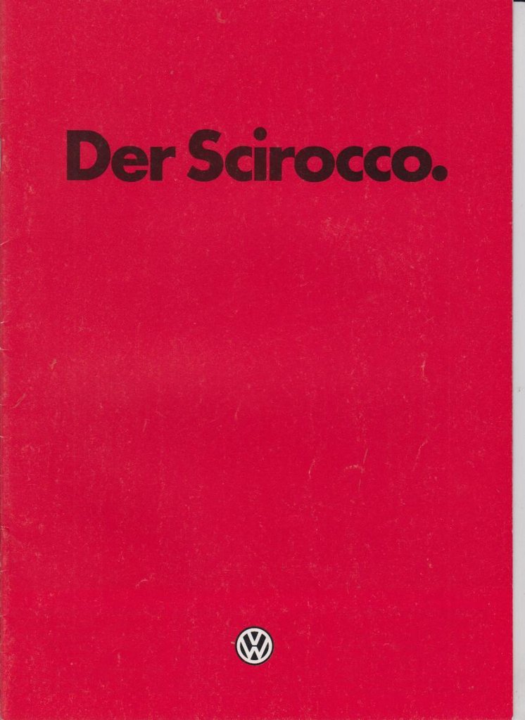 Prospekt VW Scirocco 1984