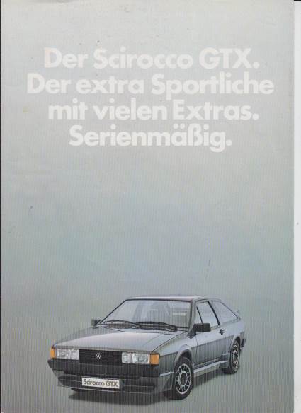 VW Scirocco GTX Prospekt