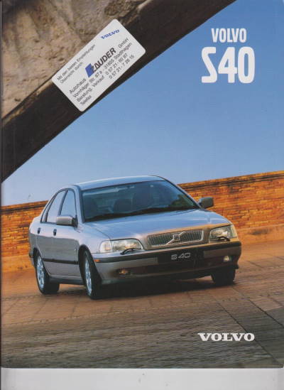 Volvo S40 KFZ-Prospekt 1999