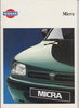 Nissan Micra 1993 Prospekt Broschüre