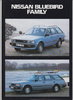 Nissan Bluebird Family  Autoprospekt 1985