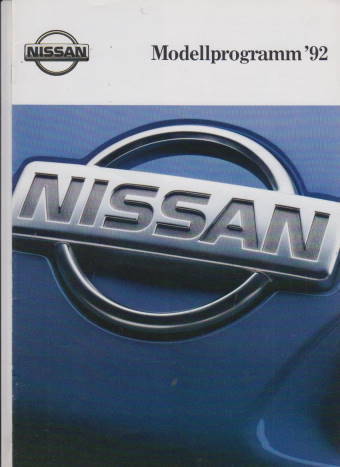 Autoprospekt Nissan Programm 1992