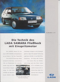 Lada Samara Fließheck Prospekt 1995
