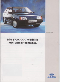 Prospekt Lada Samara mit Einspritzmotor 95