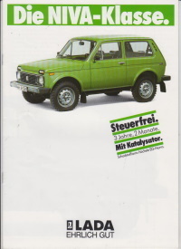 Autoprospekt 1988 Lada Niva ohne Blendwerk