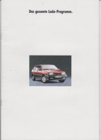 Lada PKW Programm 1991 toller Autoprospekt