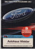 Ford Programm Prospekt 1982 MJ 1983