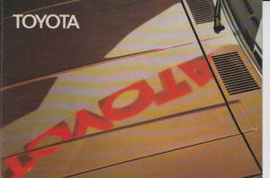 Toyota Programm kleinformatiger Prospekt 1981