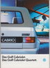 KFZ-Prospekt 1987 VW Golf Cabriolet quartett