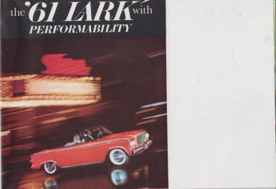 alter Autoprospekt Studebaker Lark 1961