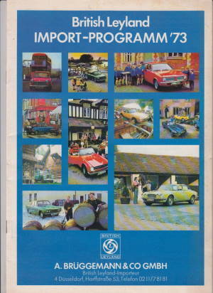 Prospekt British Leyland Importprogramm 1973