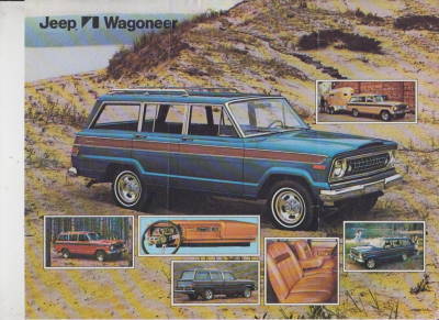 Jeep Wagoneer alter Autoprospekt