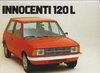 Innocenti 120 L Autoprospekt 1978
