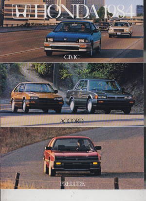 Autoprospekt USA Honda Programm 1984
