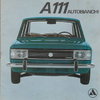 alter Autoprospekt Autobianchi A111 NL 1970