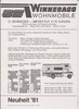 Winnebago Wohnmobile 1981