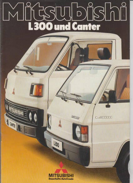 Werbeprospekt Mitsubishi Canter L300 1982