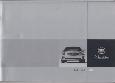 Cadillac CTS Prospekt Farbkarte Technik 2004