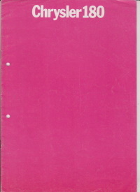 Chrysler 180 alter Prospekt 1972