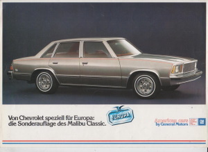 Autoprospekt Chevrolet Malibu Classic