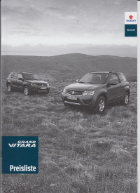 Preisliste Suzuki Grand Vitara 8 - 2013