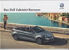 VW Golf Cabriolet Karmann Prospekt 2013