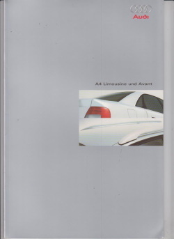 KFZ Broschüre Audi A4 - 1999
