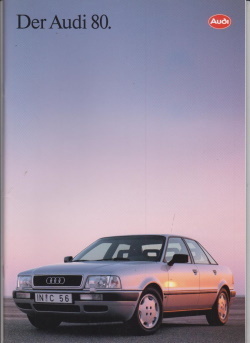 Audi 80 Autoprospekt 1992
