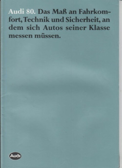 Audi 80 KFZ - Broschüre 1981