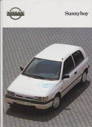 Autoprospekt Nissan Sunny Sunnyboy 1992