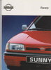 Autoprospekt 1991 Nissan Sunny