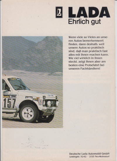 Lada Gesamtprogramm 1984 Broschüre