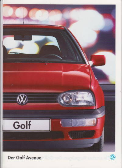 VW Golf Sondermodell Avenue 1/ 1995