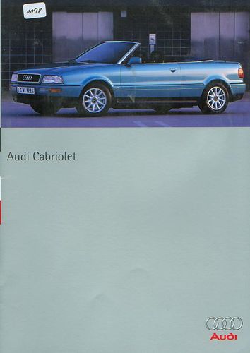 Audi Cabriolet Autoprospekt 3/95